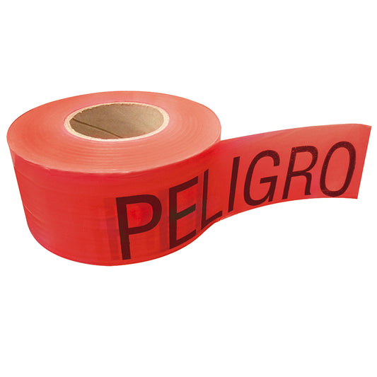 Cinta para barricada "PELIGRO" ancho 3" de 100 m Surtek