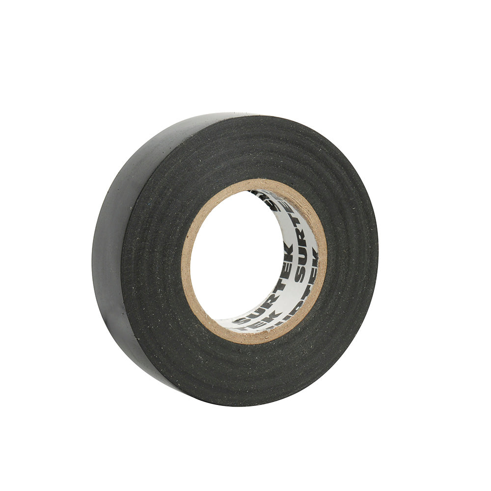 Cinta negra para aislar 19 mm x 18 m, en blíster Surtek
