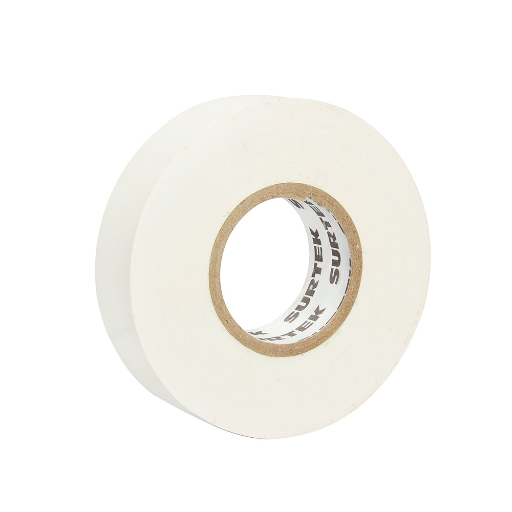 Cinta para aislar blanca 19 mm x 18 m Surtek