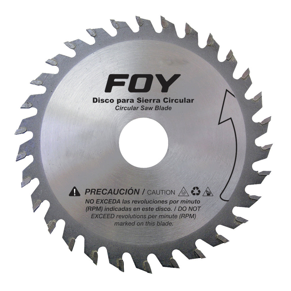 Disco para sierra circular para corte madera 60 dientes, 12" Foy