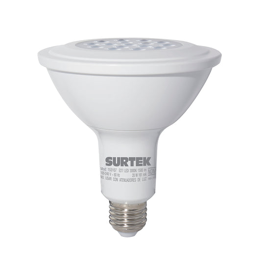 Lámpara de LED tipo PAR38, 20 W luz cálida Surtek