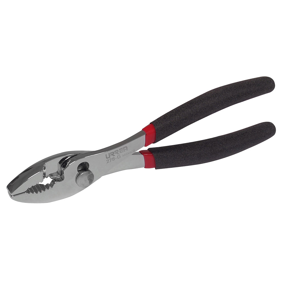 Pinza para mecánico mango rubber grip de 8" Urrea