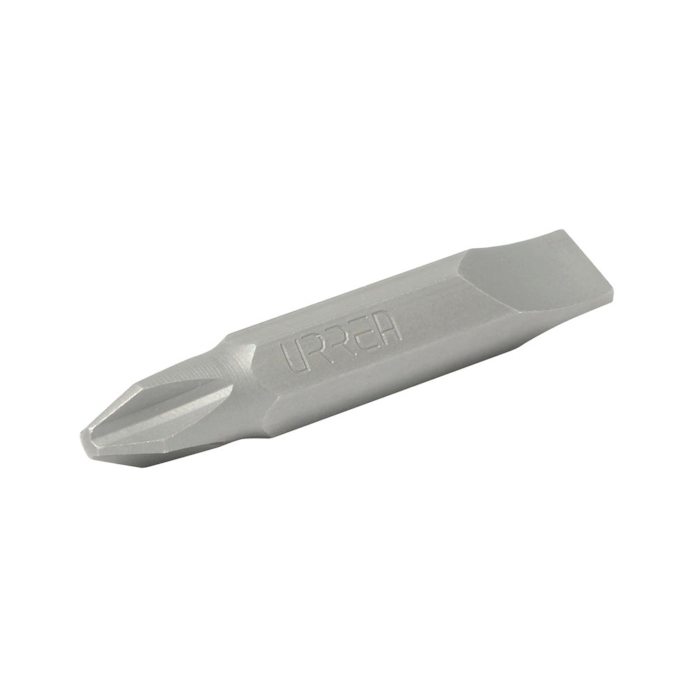 Punta doble intercambiable Phillips #2 y plana 8-10" para destornillador hexágono de 1/4" Urrea
