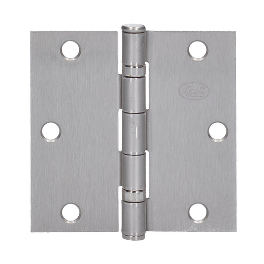 Bisagra cuadrada arquitectónica con balero de acero níquel satinado 3.5" x 3.5" Lock
