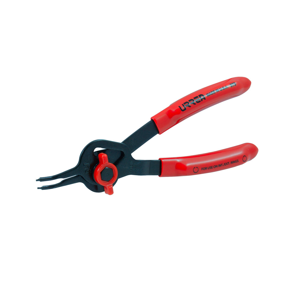 Pinza para anillos de retención convertibles con mariposa .070 ángulo de 45° Urrea