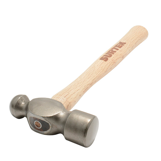 Martillo de bola pulido con mango de madera de encino de 18", 40 oz Surtek