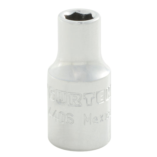 Dado cuadro de 1/4", 6 puntas, en pulgadas, 3/16" Surtek