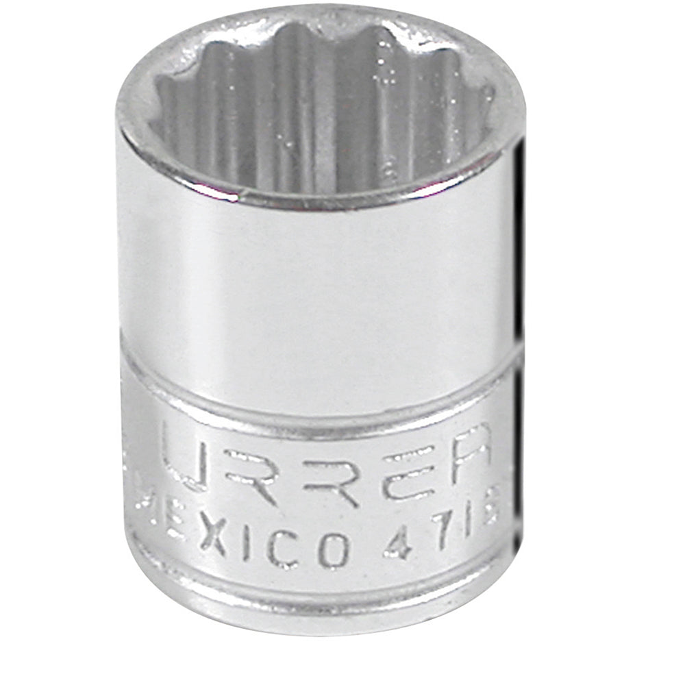 Dado cuadro de 1/4", 12 puntas, en pulgadas, 9/16" Urrea