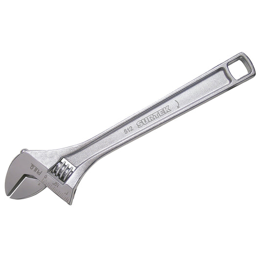 Llave ajustable cromada 12" Surtek
