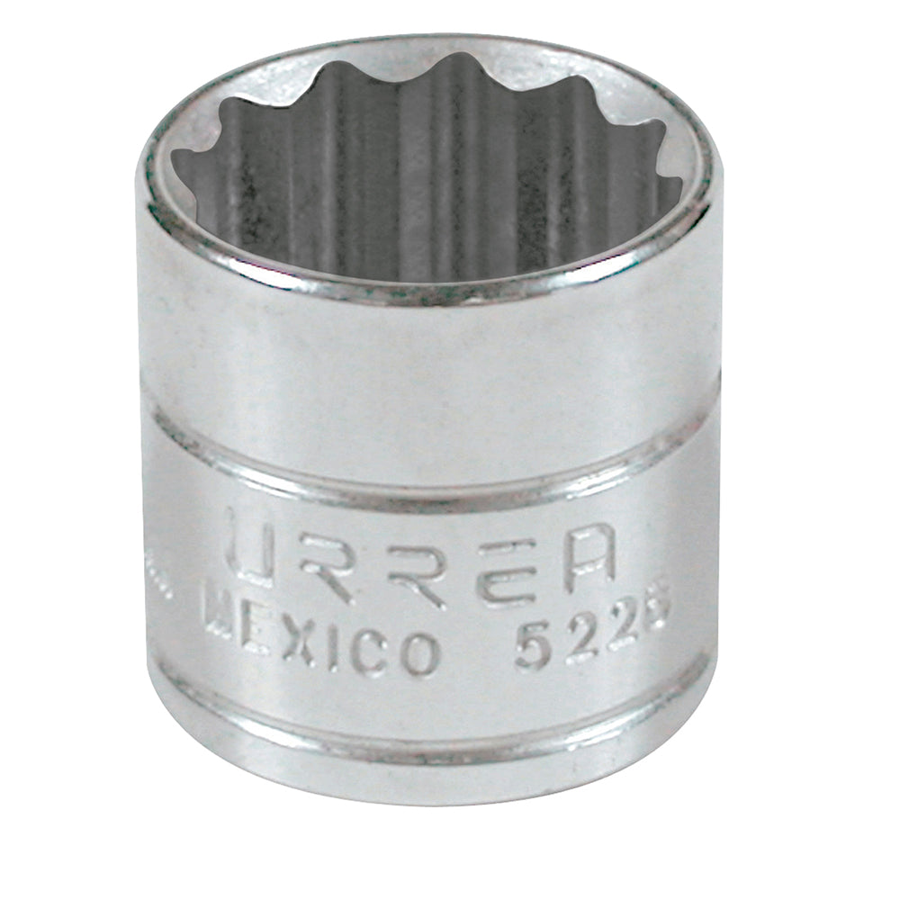 Dado cuadro de 3/8", 12 puntas, en pulgadas, 7/8" Urrea