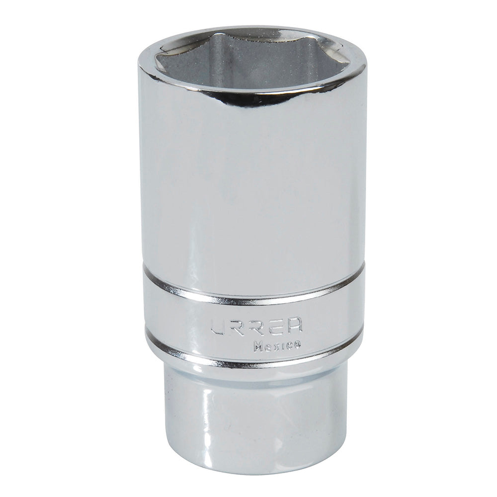 Dado largo cuadro de 1/2", 6 puntas, en pulgadas, 1-1/4" Urrea