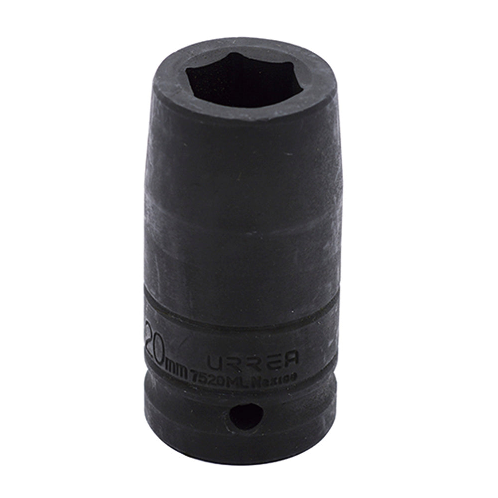 Dado de impacto largo cuadro de 3/4", 6 puntas, métrico, 20 mm Urrea