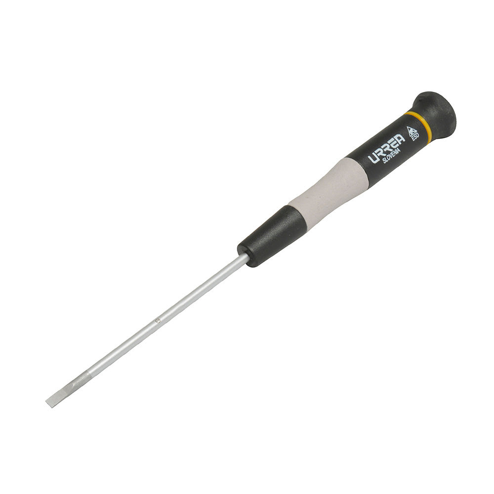 Destornillador de precisión ESD anti-estáticos, punta plana 15/128" x 2-15/16" Urrea
