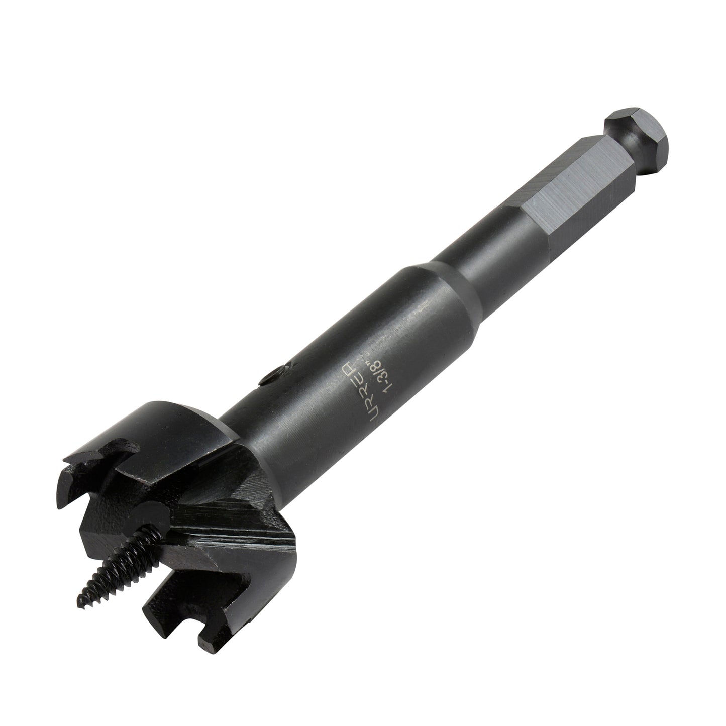 Broca para madera de acero forstner 1-3/8" zanco de 7/16" Urrea