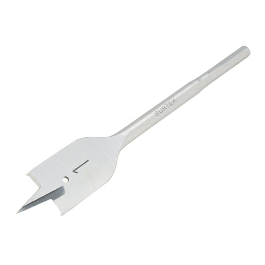 Broca para madera de acero al carbono tipo manita 1-1/8" zanco de 1/4" Surtek