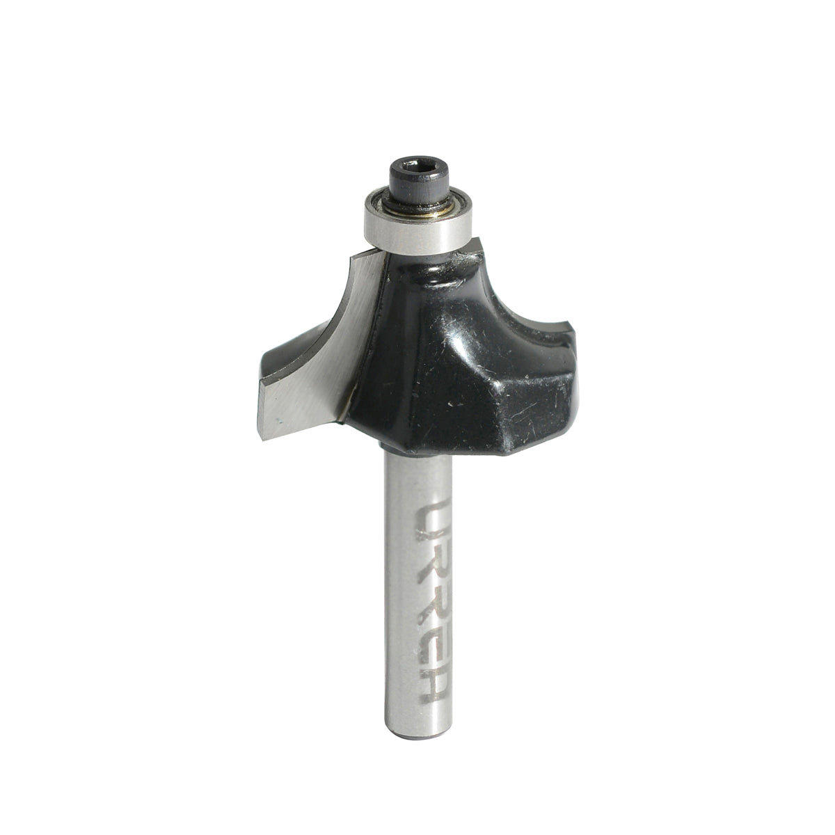Broca para router de acero redondeadora de moldadura con balero 1-1/8" zanco de 1/4" Urrea