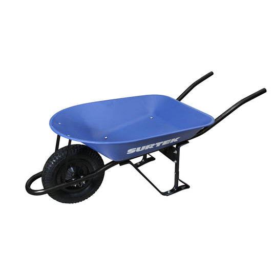 Carretilla reforzada con bastidor metálico 4 Ft3 llanta imponchable de poliuretano Surtek