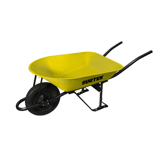 Carretilla reforzada con bastidor metálico 4.5 Ft3 llanta imponchable de poliuretano Surtek