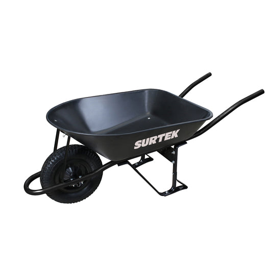 Carretilla reforzada con bastidor metálico 5.5 Ft3 llanta neumática reforzada de 4 capas Surtek