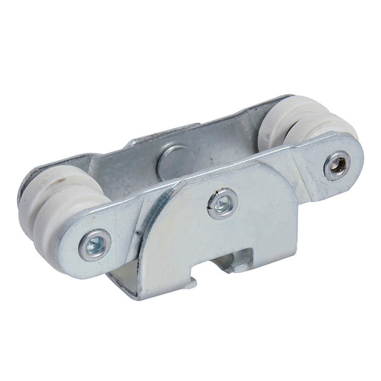 Juego de carretillas riel TT 4 baleros para clóset, galvanizada Lock