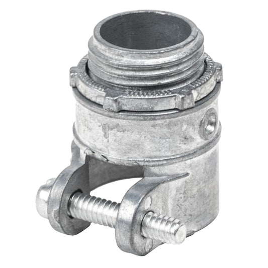 Conector recto metálico para tubo flexible 1" Surtek