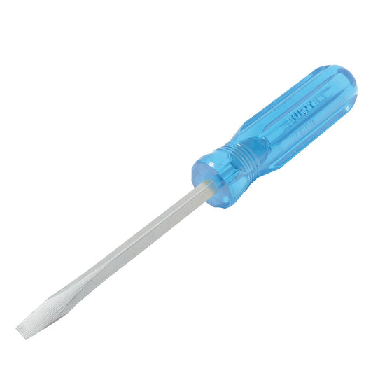 Destornillador con mango azul, punta plana barra cuadrada 1/4" x 6" Surtek