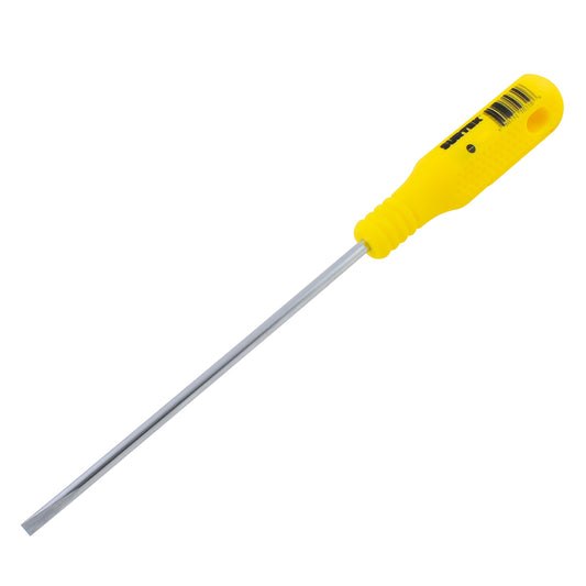 Destornillador con mango amarillo, punta cabinet barra redonda 1/8" x 4" Surtek