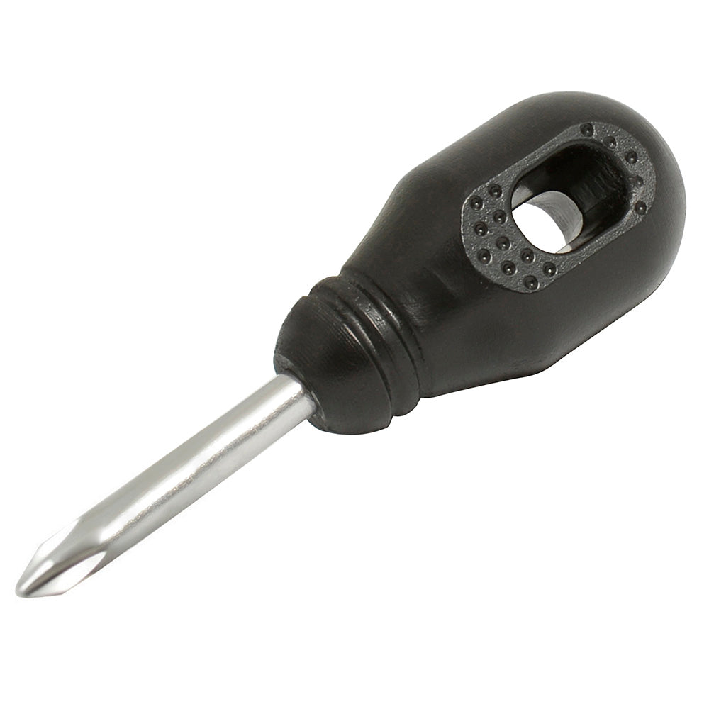 Destornillador con mango negro, tipo trompo punta Phillips #2 x 1-3/8" Foy