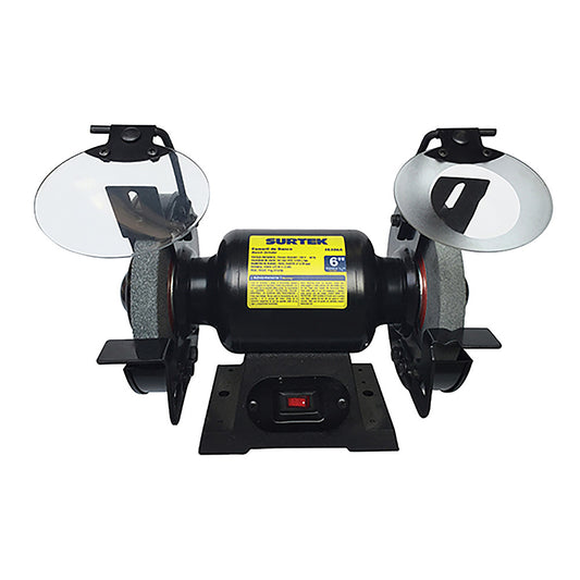 Esmeril de banco motor silencioso de inducción 6" 1/2 HP 343 W 120 V, 3450 RPM Surtek