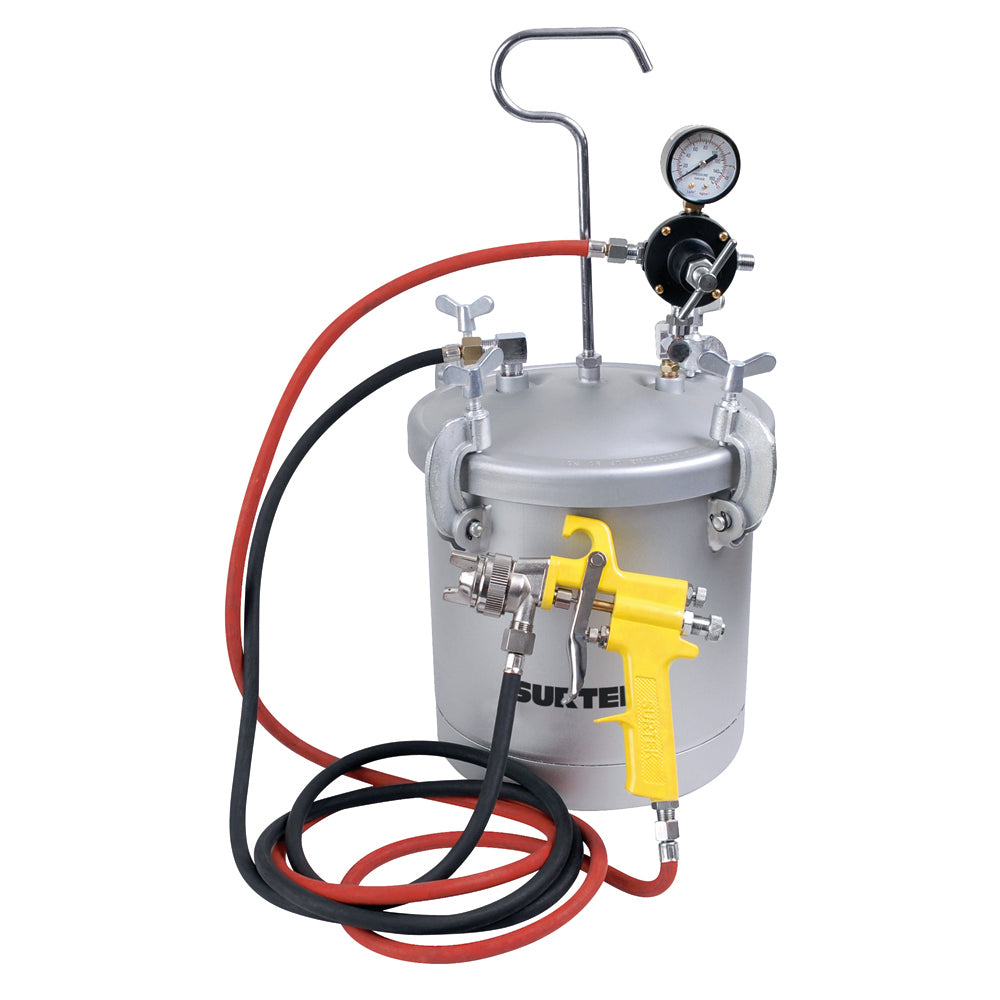 Equipo industrial para pintar, capacidad 10 Lt, 72 PSI Surtek