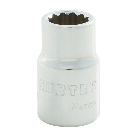 Dado cuadro de 3/8", 12 puntas, en pulgadas, 5/16" Surtek