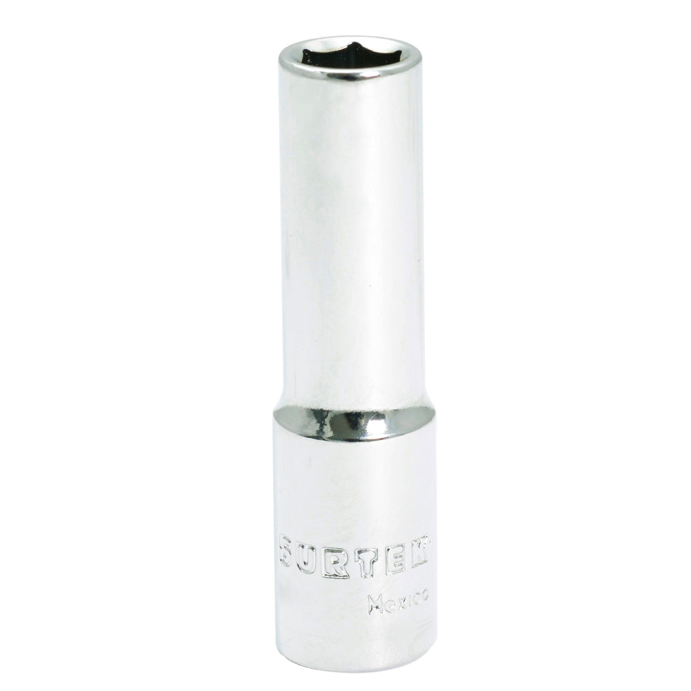 Dado largo cuadro de 3/8", 6 puntas, en pulgadas, 3/8" Surtek