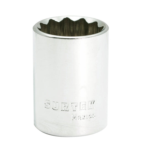 Dado en pulgadas cuadro de 1/2", 12 puntas, 11/16" Surtek