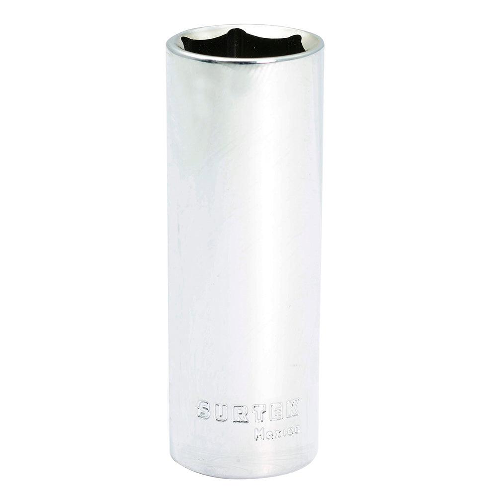 Dado largo cuadro de 1/2", 6 puntas, en pulgadas, 7/8" Surtek