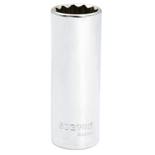 Dado largo cuadro de 1/2", 12 puntas, en pulgadas, 1-1/16" Surtek