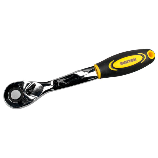 Matraca reversible con mango bimaterial, quick release, para dado cuadro de 1/2" Surtek