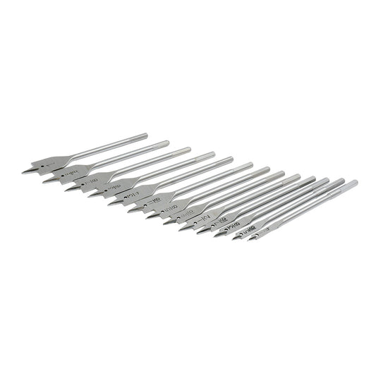 Juego  de 13 brocas para madera tipo manita plana zanco hexagonal Surtek