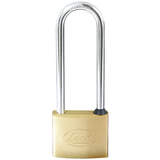 Candado de latón extra largo 50 mm, llave estándar Lock