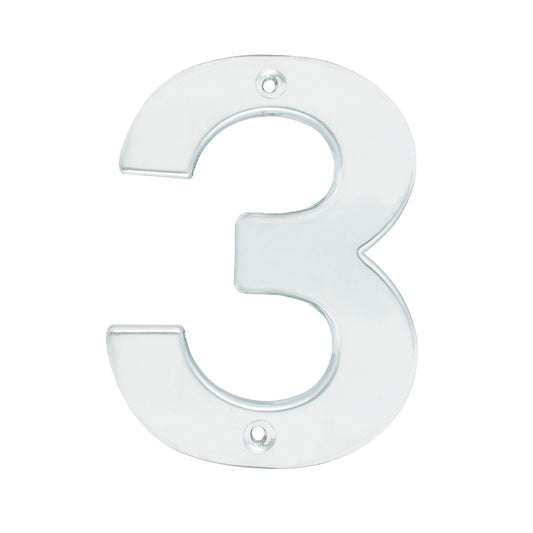 Número 3 bold 4" níquel satinado Lock