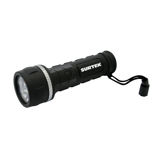 Linterna de LED anti-impacto a baterías 3 pilas "D" de 12 lm Surtek