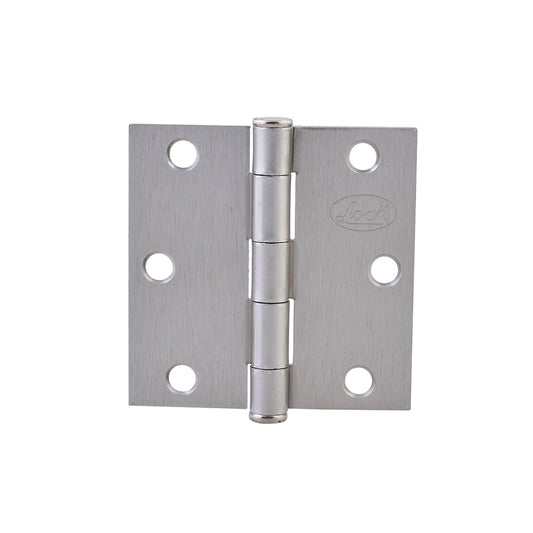 Bisagra cuadrada perno suelto de acero níquel satinado 3" x 3" Lock