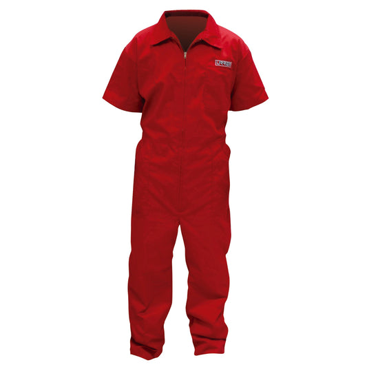 Overol color rojo talla EG Urrea