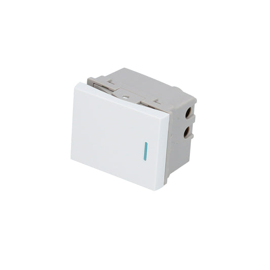 Interruptor 3 vías 1/2, línea Premium, color blanco Surtek