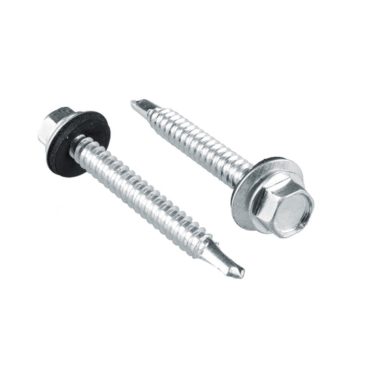 Pija cabeza hexagonal con rondana y punta de broca 1-1/4" x #14, 50 piezas Surtek