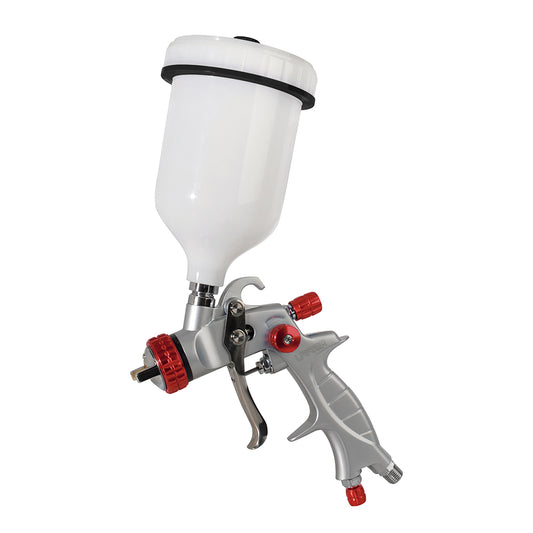 Pistola para pintar con alimentación de gravedad, capacidad 600 ml, 29 PSI Urrea