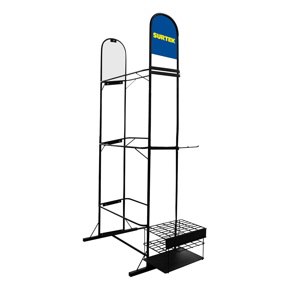 Exhibidor de piso vertical para carretillas y accesorios 86.5 x 60 x 193 cm Surtek