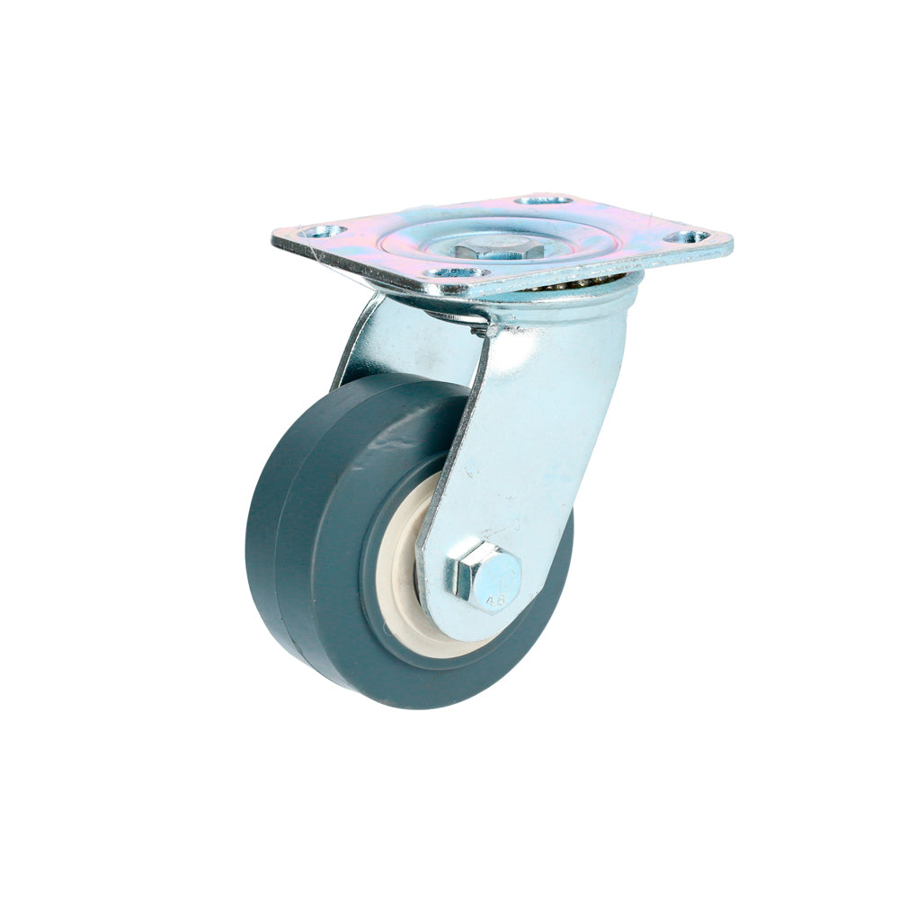 Rodaja de TPR gris giratoria 8" Surtek