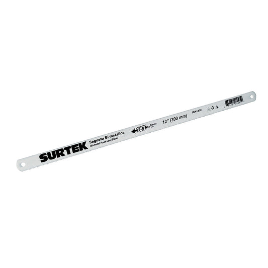 Segueta bimetálica de 12", 18 DPP, 50 piezas Surtek