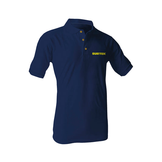 Playera tipo polo para caballero color azul talla CH Surtek