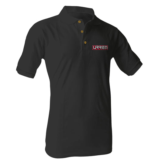 Playera tipo polo para caballero color negro talla EG Urrea